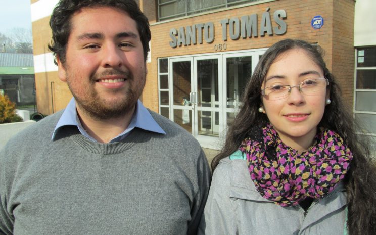 Daniel y Belén estudiantes de UST Temuco