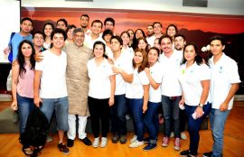 Premio Nobel de la paz 2014 Kailash Satyarthi en UST santiago