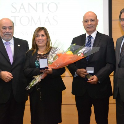 José Weinborn, María Antonieta Acevedo, Luis Ulloa y Jaime Vatter.