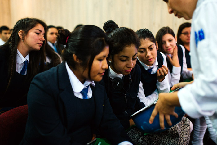 Alumnos asistentes a la charla