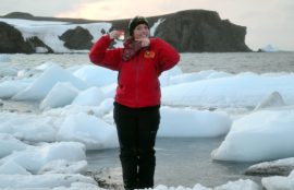 Alumna Vina en Antartica 2