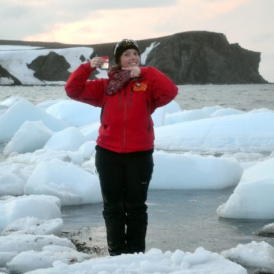 Alumna Vina en Antartica 2