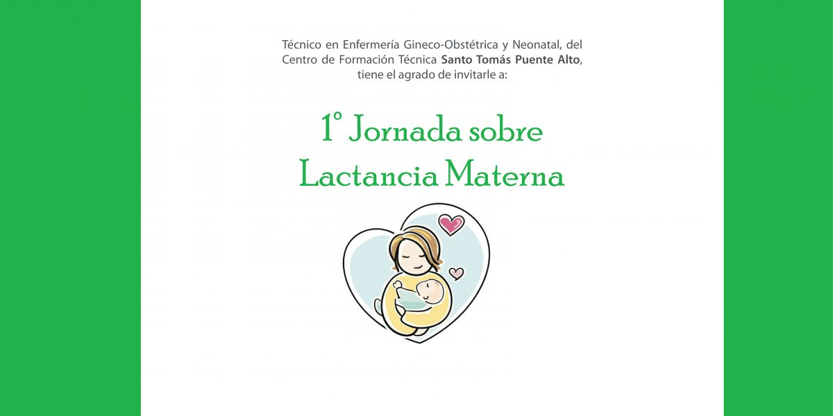 Invitación a 1ª Jornada sobre Lactancia Materna en Santo Tomás Puente Alto.