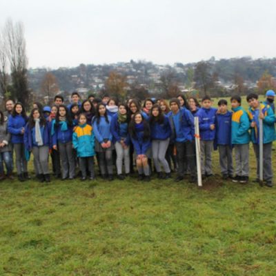 Tomasinos participan en campaña de arborización en Osorno
