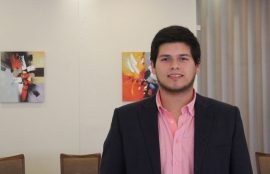 El joven emprendedor, Franco Morales.