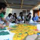Estudiantes confeccionan mural móvil