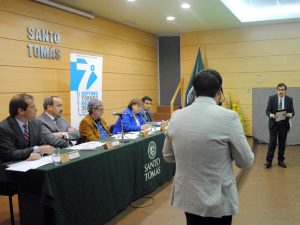 Imagen de las competencias del pasado Torneo Nacional de Debates Santo Tomás