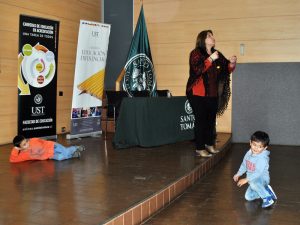 Marcela Villegas realizó una demostración práctica durante su exposición.