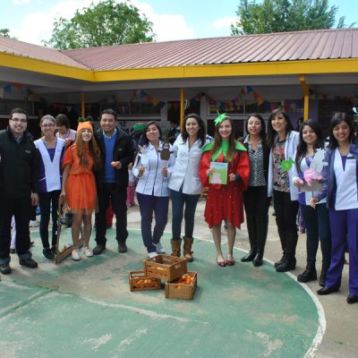 Equipo que participó en la entrega del nutricuento en el jardín infantil "Caritas Risueñas" de Limache