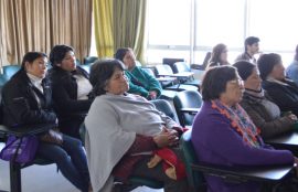 Mujeres de La Araucanía asisten a charla sobre la imagen de la empresa y sobre el financiamiento