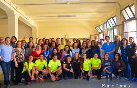 Team de la carrera de Preparador Físico del CFT Santo Tomás Viña del Mar