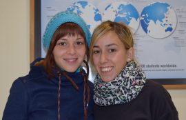 Alba Martin y Lourdes Gutierrez, provenientes de la Universidad estatal de Malaga, España