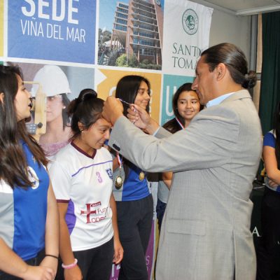 Premiación Copa Santo Tomás en sede Viña del Mar.