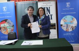 Alcalde Omar Sabat y Rectora Laura Bertolotto firmaron convenio