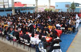 Santo Tomás apoya tallarinata en Liceo Oscar Bonilla