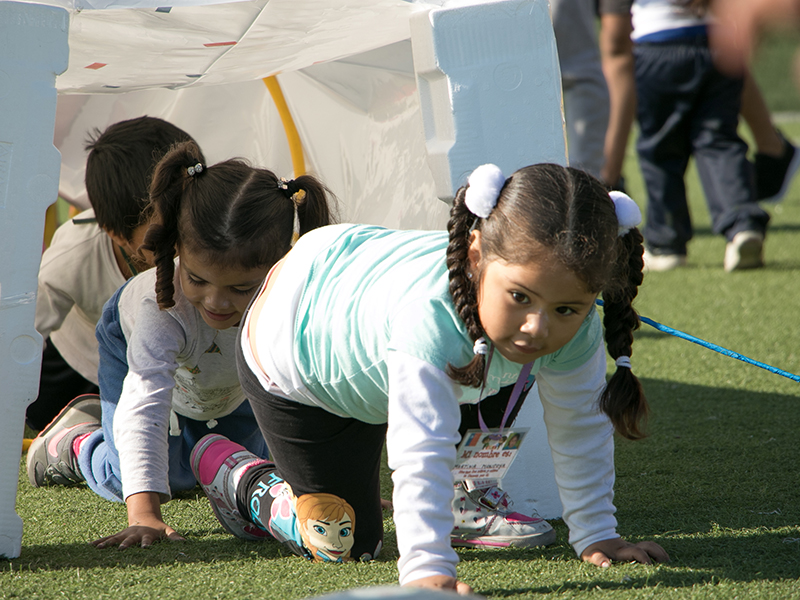 Más de 650 niños participaron en un circuito de motricidad