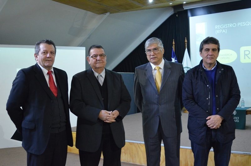 Alberto Augsburger, Rabindranath Quinteros, Eduardo Bustos y Alejandro Santana