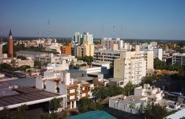 Vista de la ciudad de San Juan, Argentina.