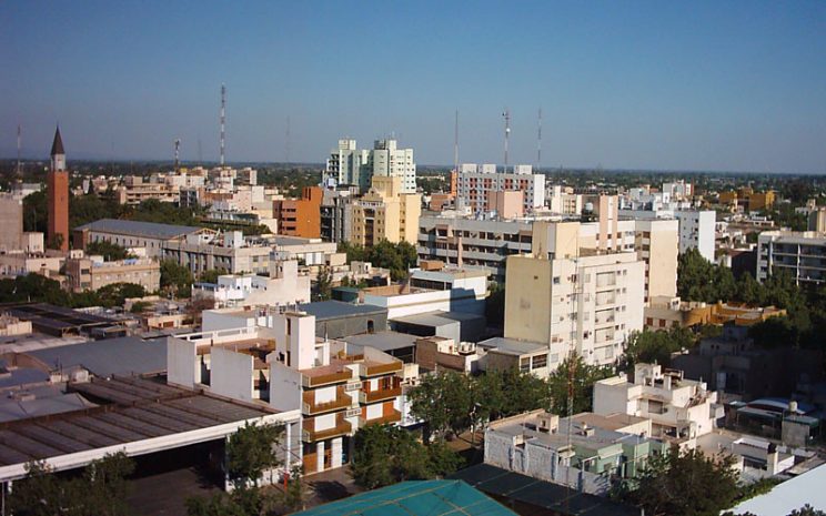Vista de la ciudad de San Juan, Argentina.
