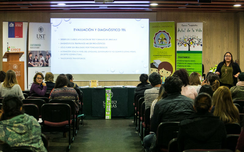 Rommy Espinoza en su presentación.