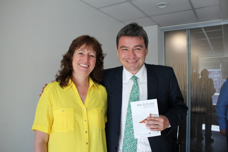 Carmen Espoz con el Ministro del Medio Ambiente