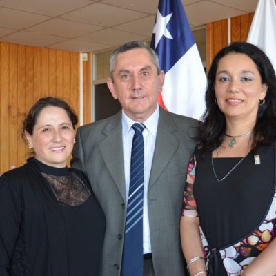 María Cristina Olavarría, Ciro älvarez y Patricia Sánchez