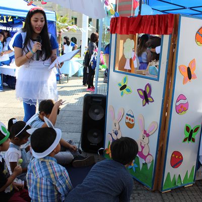 Cientos de niños participaron en la Expo Pascua.