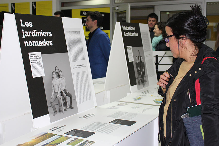 Inauguración de la muestra en la Biblioteca Santo Tomás Valdivia,