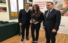 Haseneet Robles, Alumna ganadora Beca Intercambio Internacional Santander