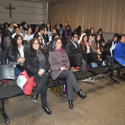 La actividad se realizó en el salón Auditorio de la sede Temuco de Santo Tomás