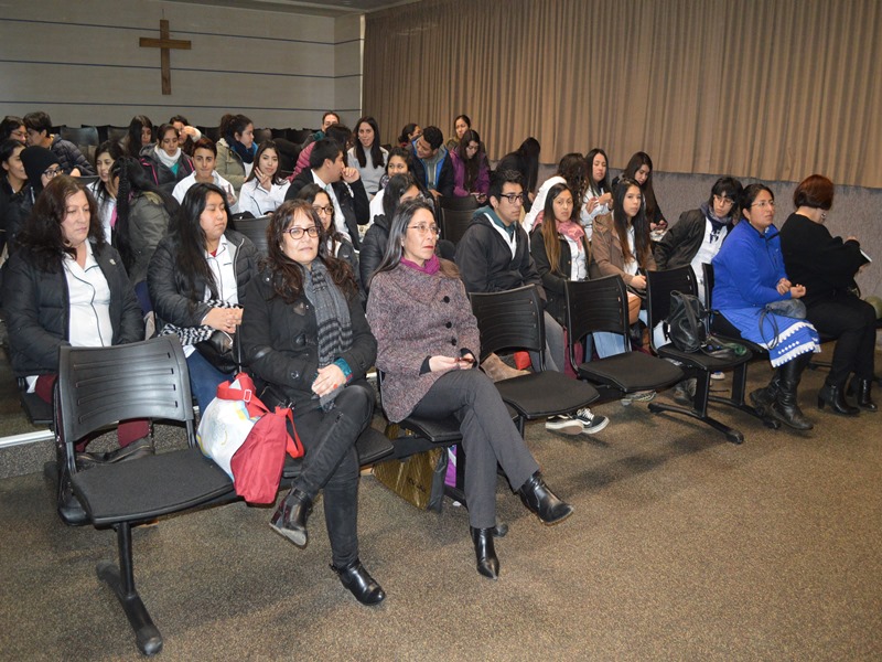 La actividad se realizó en el salón Auditorio de la sede Temuco de Santo Tomás