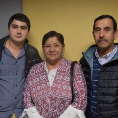 Sebastián García, Jovita Fuentes y Miguel Cárcamo