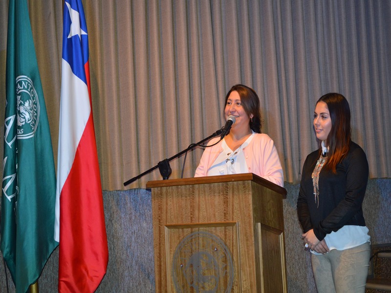 Natalia Bernales, representante de Santo Tomás Temuco para la campaña Buena Convivencia Escolar