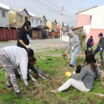 Trabajos Voluntarios de Invierno en Villa Antumapu de Quillota