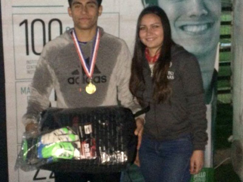1° Lugar Competencia Arqueros, ganador Benjamín Ávalos del Colegio Alta Cumbre de Curicó