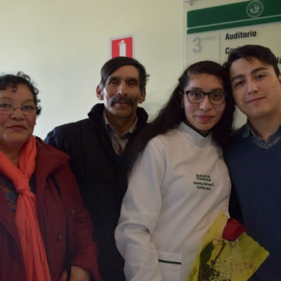 María Barría, José Martinez, Valentina Martinez y Francisco Roberts