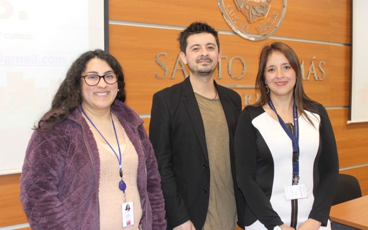 Viviana Rivas, Ismael Carvajal y Andrea Lozano, profesionales del centro de salud mental RAYUN.