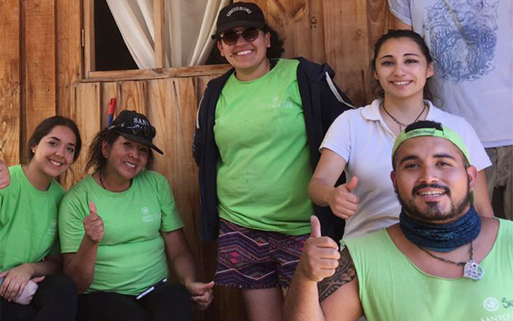 Carolina Romo ejerció como subjefa en el grupo de voluntarios designado a Tres Cruces.