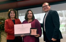 Reconocimiento en la ceremonia de Inauguración del Año Académico en Valdivia